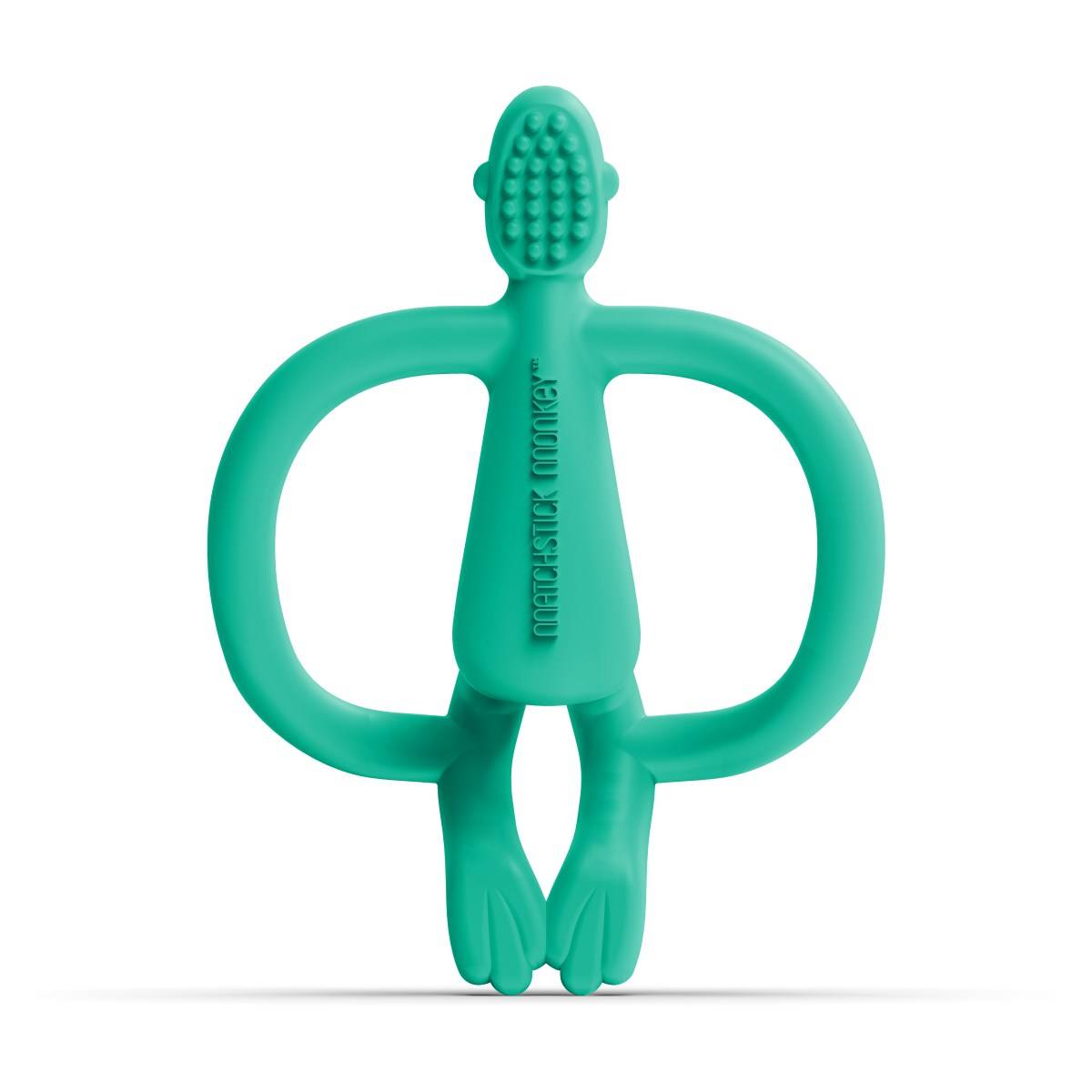 MatchStick Monkey grizalo Monkey z masažno ščetko green