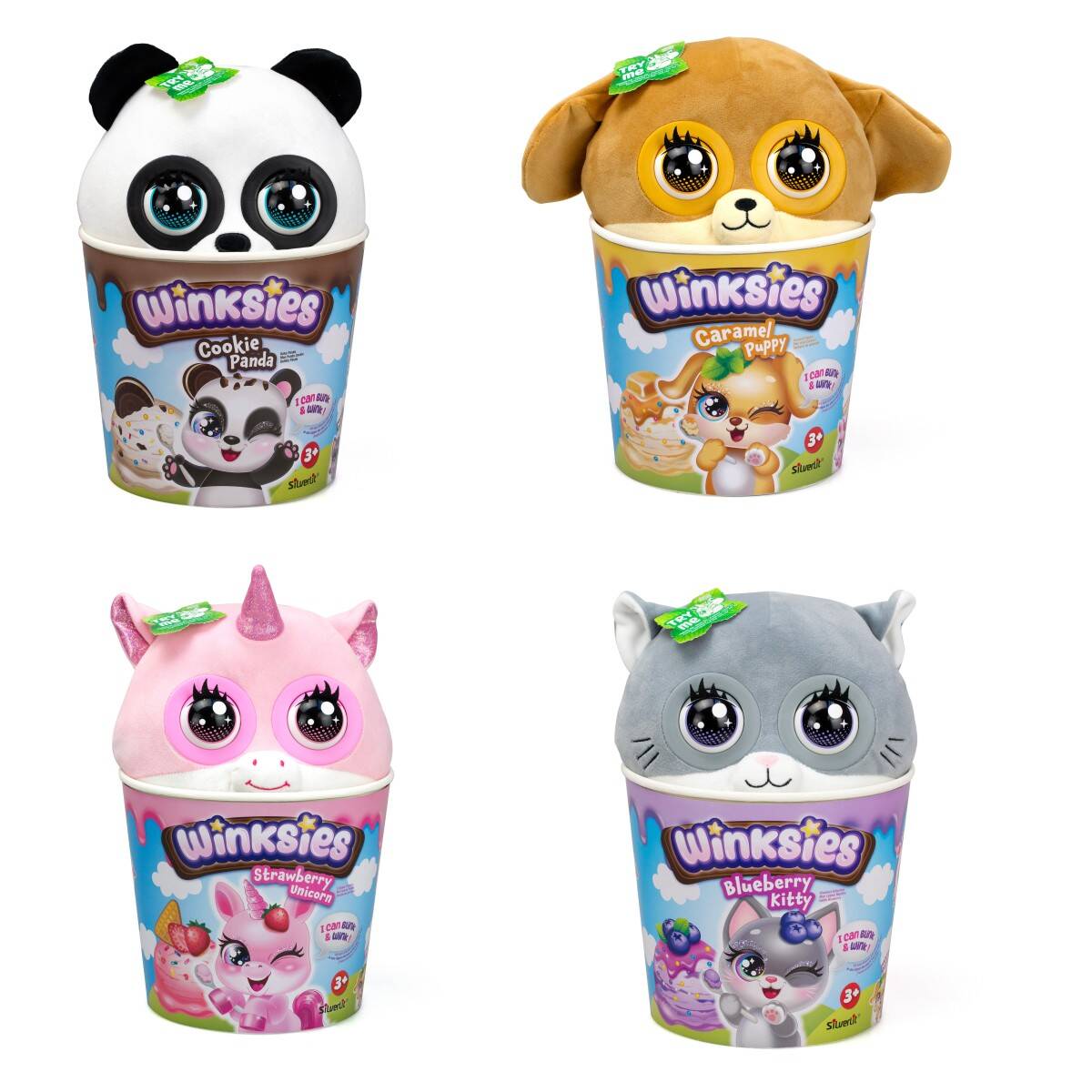 SILVERLIT Winkies interaktivni pliš sort. 1015007674