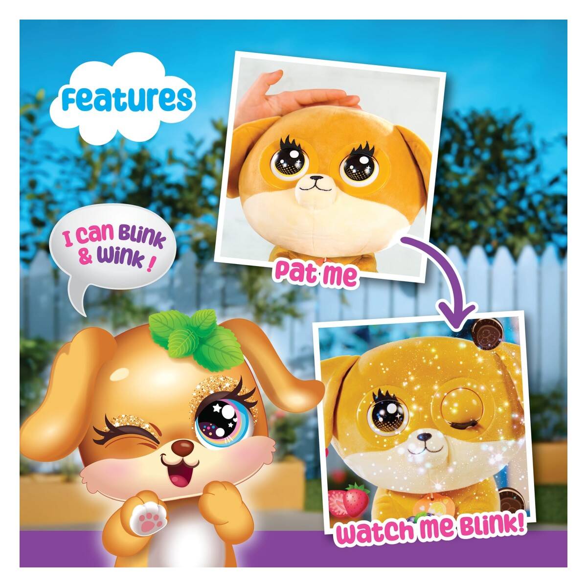 SILVERLIT Winkies interaktivni pliš sort. 1015007674