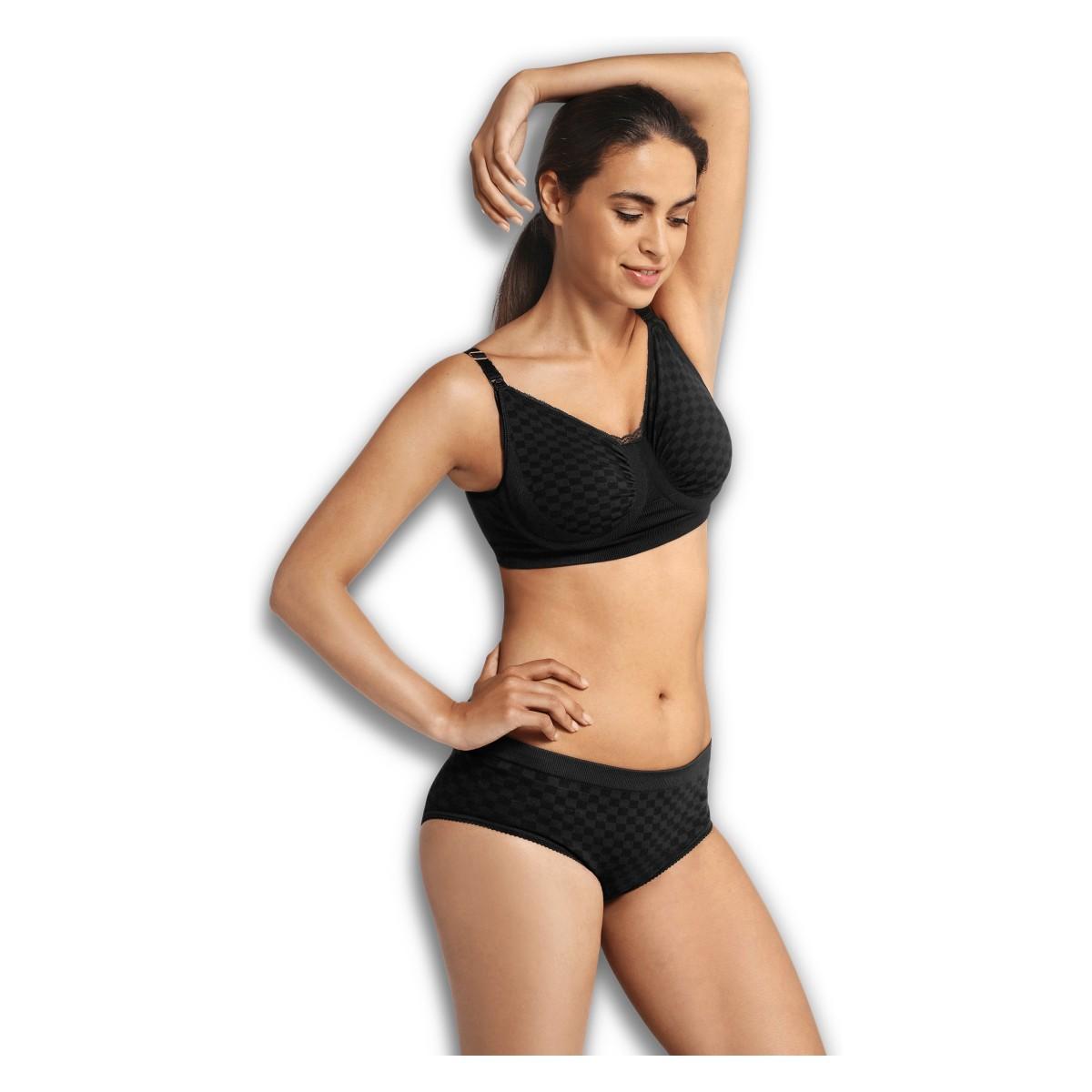 Carriwell nedrček Carri-Gel, črne kockice,XL črna