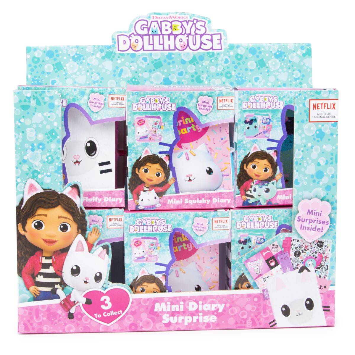 Gabby's Dollhouse mini dnevnik sort.