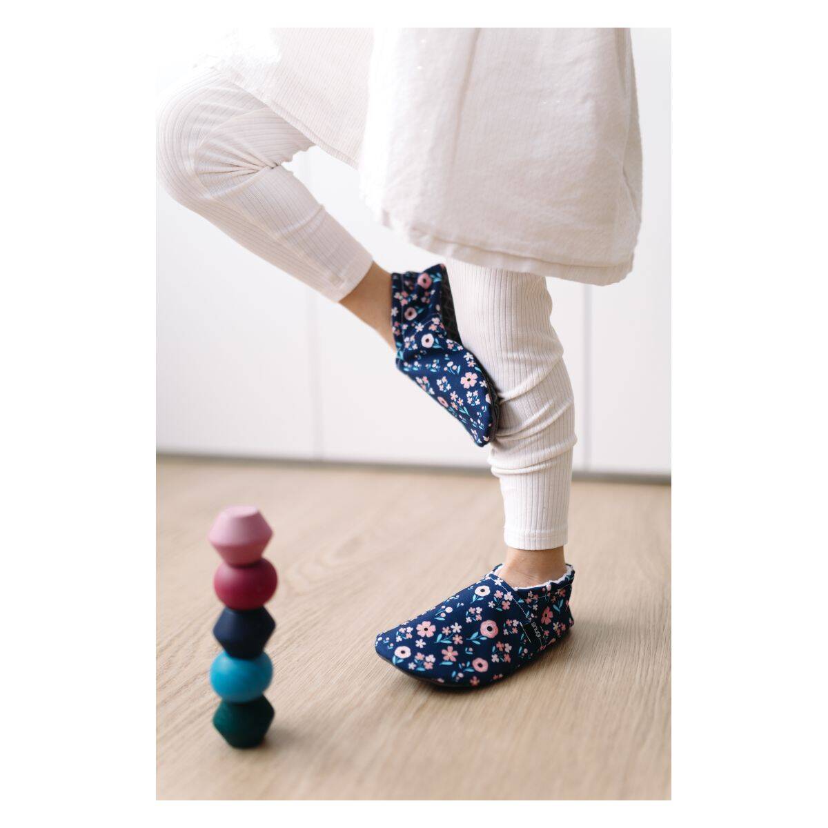 Snugi copat CG2534 Florals barefoot D blue 20