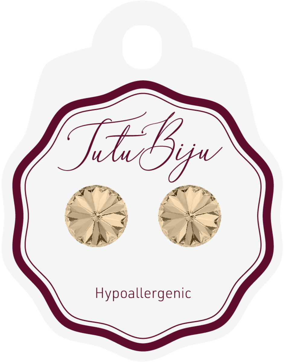 Tutu Biju modni dodaci naušnice RIVOLO 10 MM LIGHT SILK TRI100C261