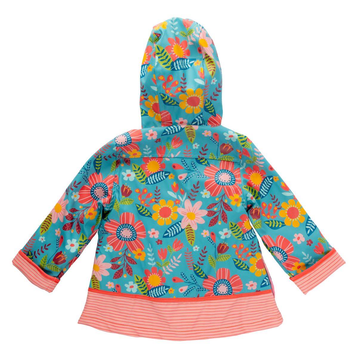 STEPHEN JOSEPH jakna za kišu CVIJET tirkiz 5/6 (116-122) DR 8601-45D Ž Šareno 116