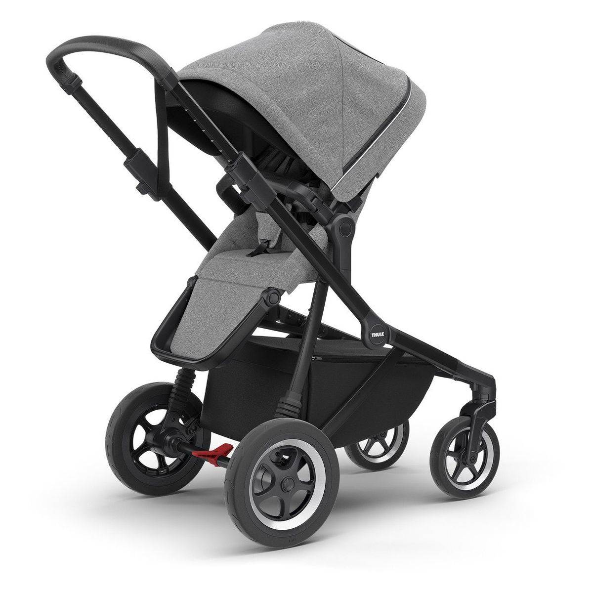 Thule Voziček 2v1 Sleek + grey melange