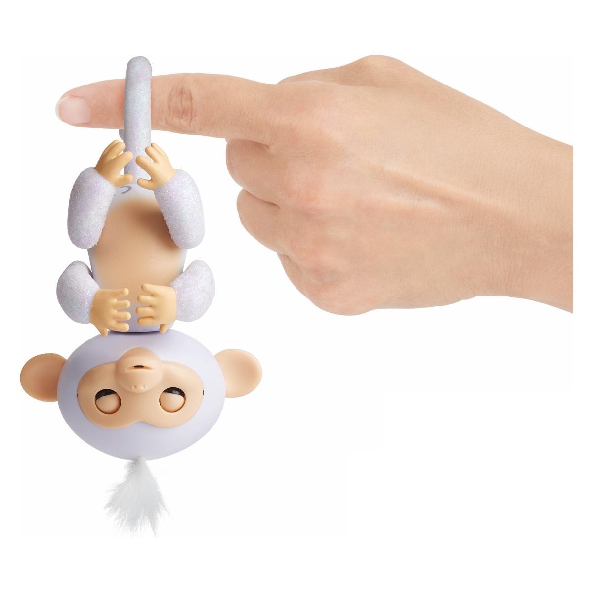 FINGERLINGS monkey igračka glitter white - sugar 3763