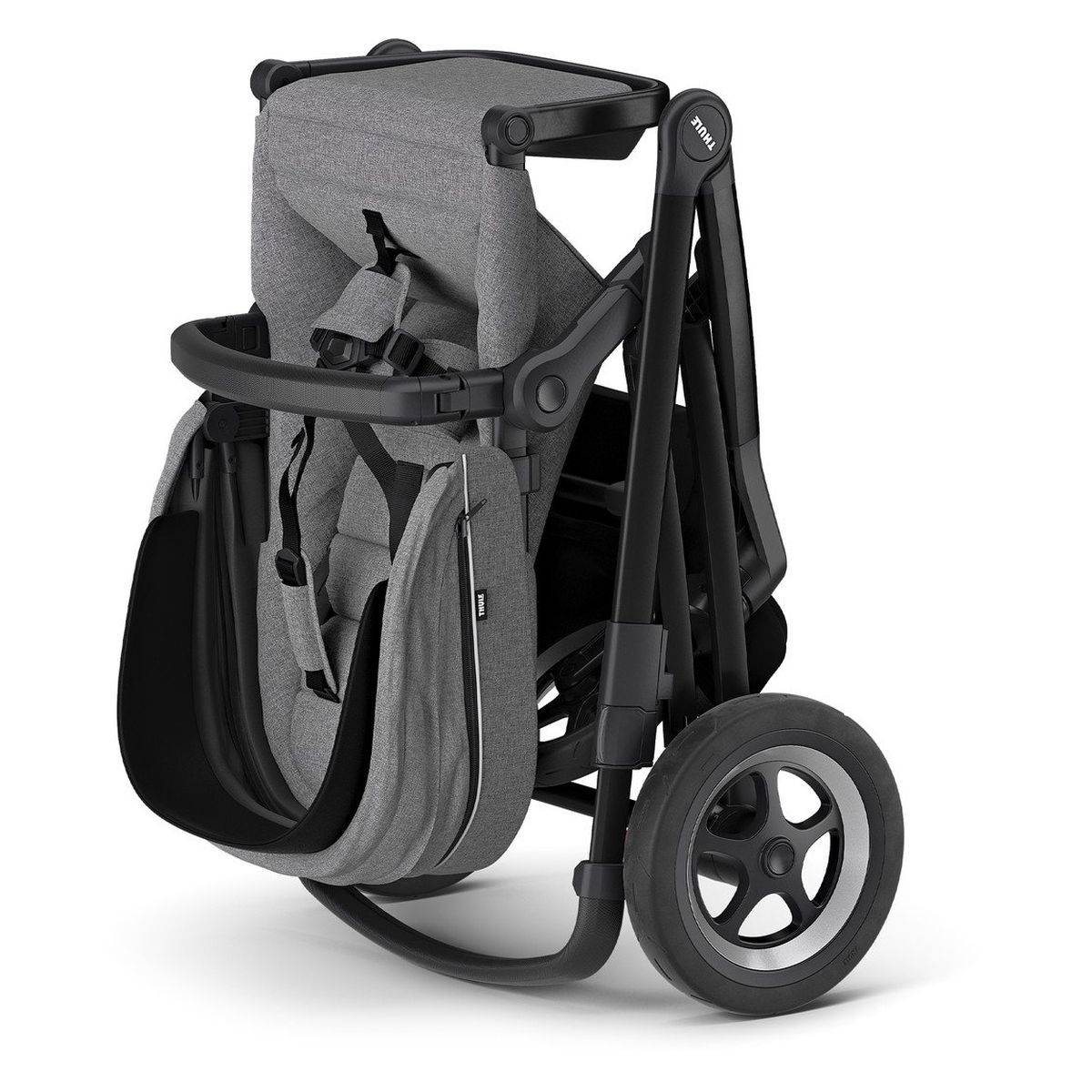 Thule Voziček 2v1 Sleek + grey melange