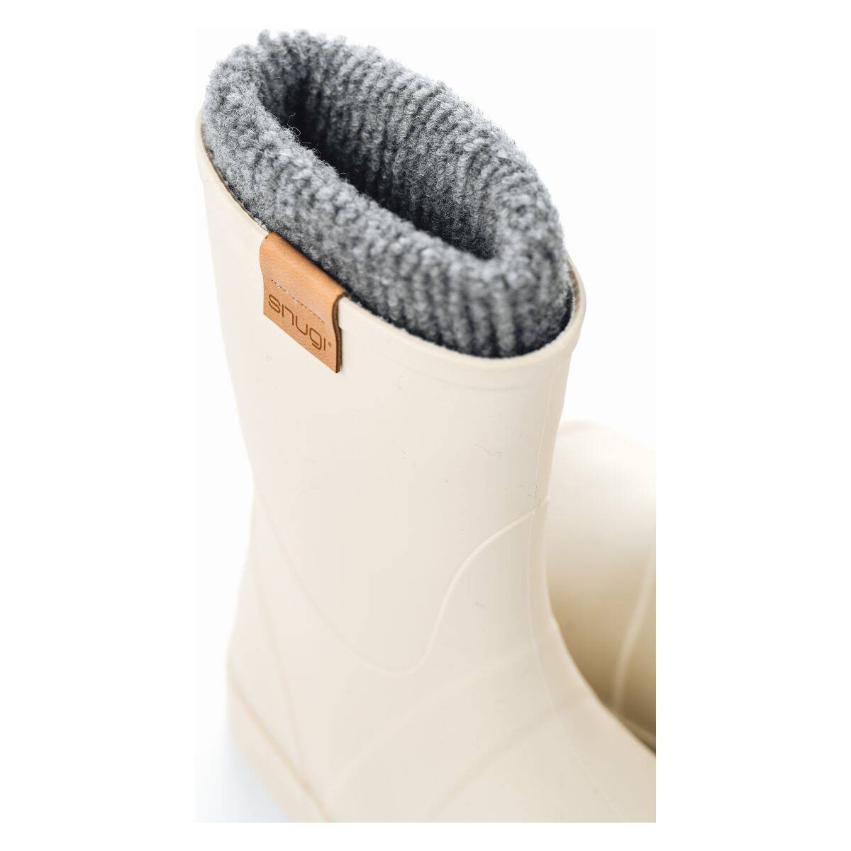 SNUGI čizme za kišu RBWS02 WoolySplash podstavljene U beige 35