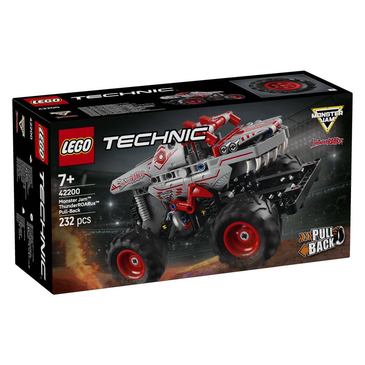 LEGO® TECHNIC™ 42200 Monster Jam™ ThunderROARus™ na povlačenje
