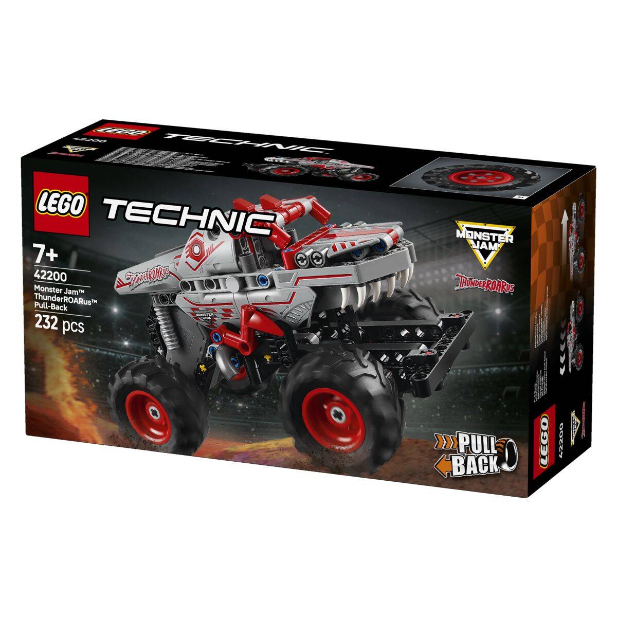 LEGO® TECHNIC™ 42200 Monster Jam™ ThunderROARus™ na povlačenje