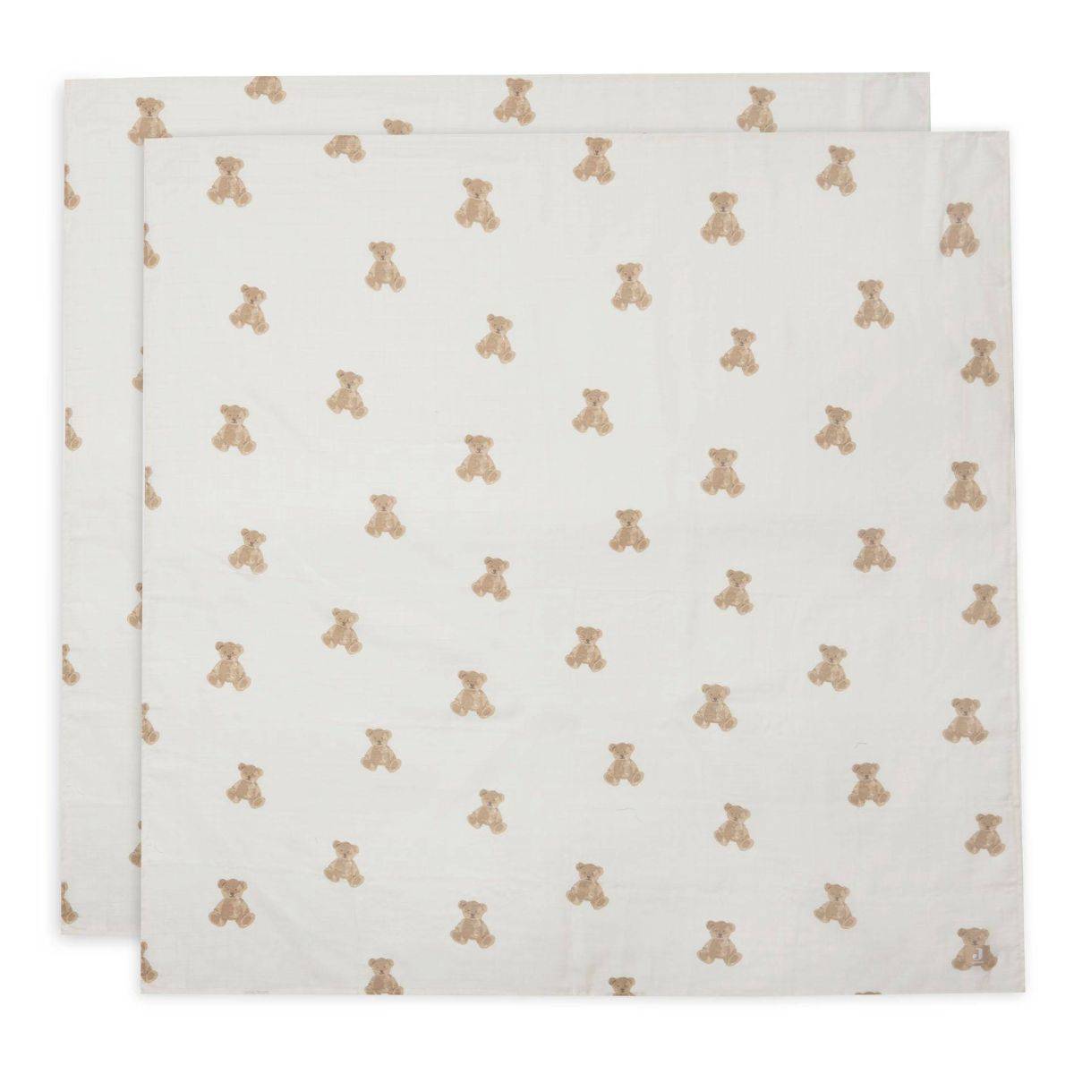 Jollein tetra plenica 2/1, 115x115cm teddy bear MULTICOLOR