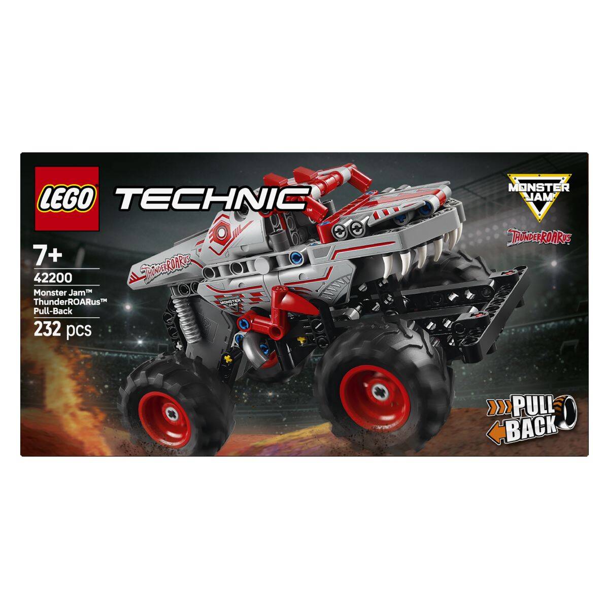 LEGO® TECHNIC™ 42200 Monster Jam™ ThunderROARus™ na povlačenje