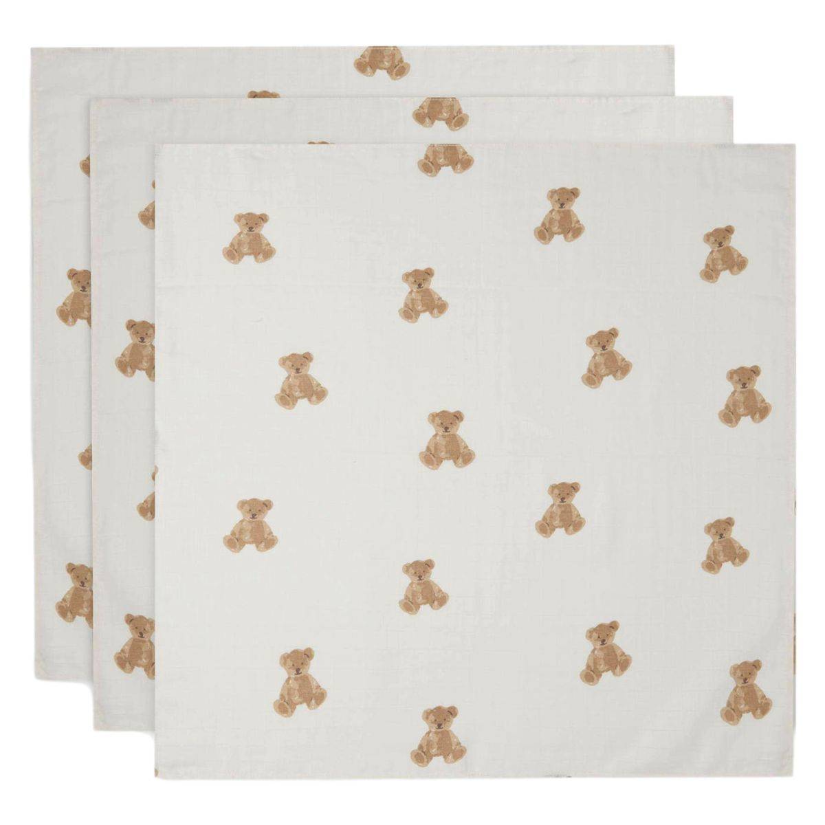 Jollein tetra plenica 3/1, 70x70cm teddy bear multicolor 535-851-66095