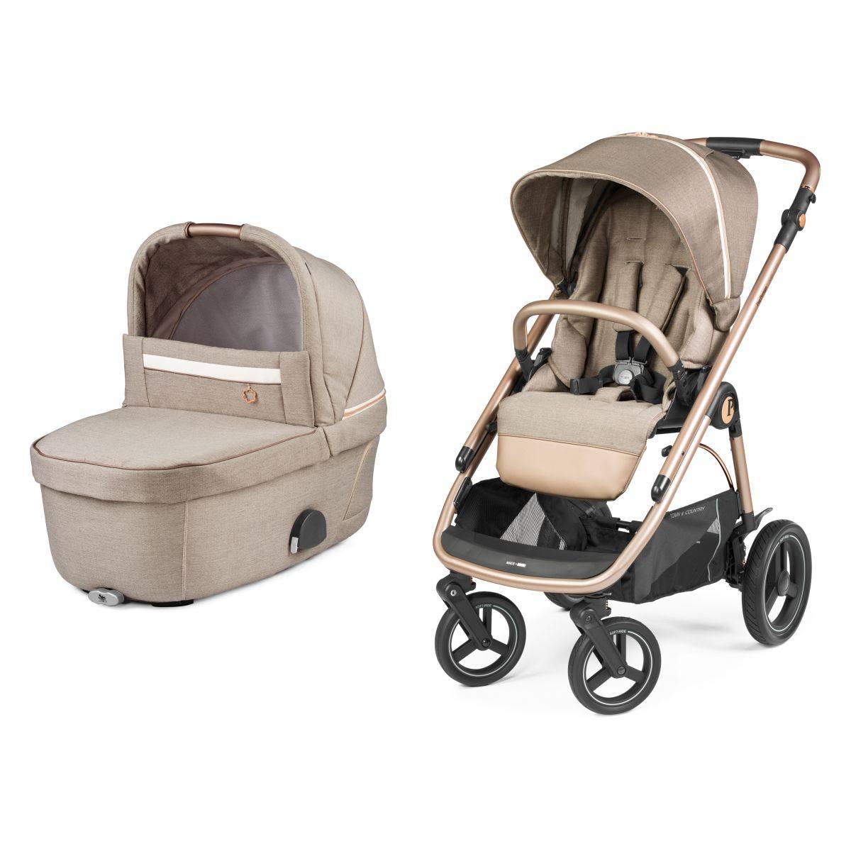 Peg Perego Voziček 2v1 Veloce TC Belvedere mon amour