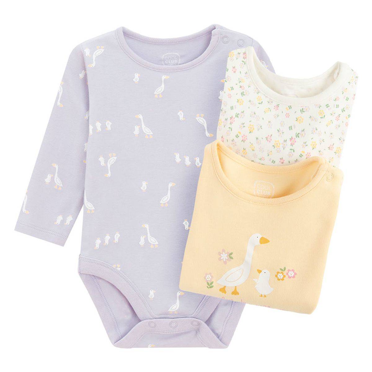 COOL CLUB bodi 3 kom DR CCG2801982-00 Ž Šareno 98