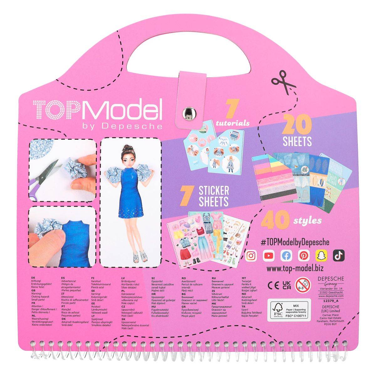 Top Model Dress Me Up Collage Book