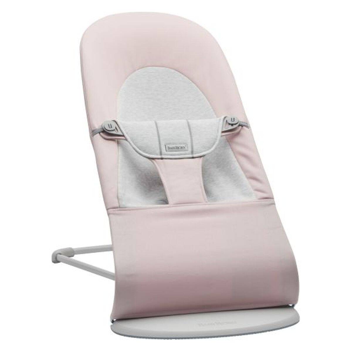 BabyBjörn gugalnik Balance Soft  Woven Jersy light pink/grey