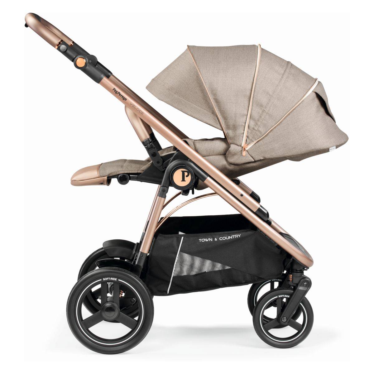 Peg Perego Voziček 2v1 Veloce TC Belvedere mon amour