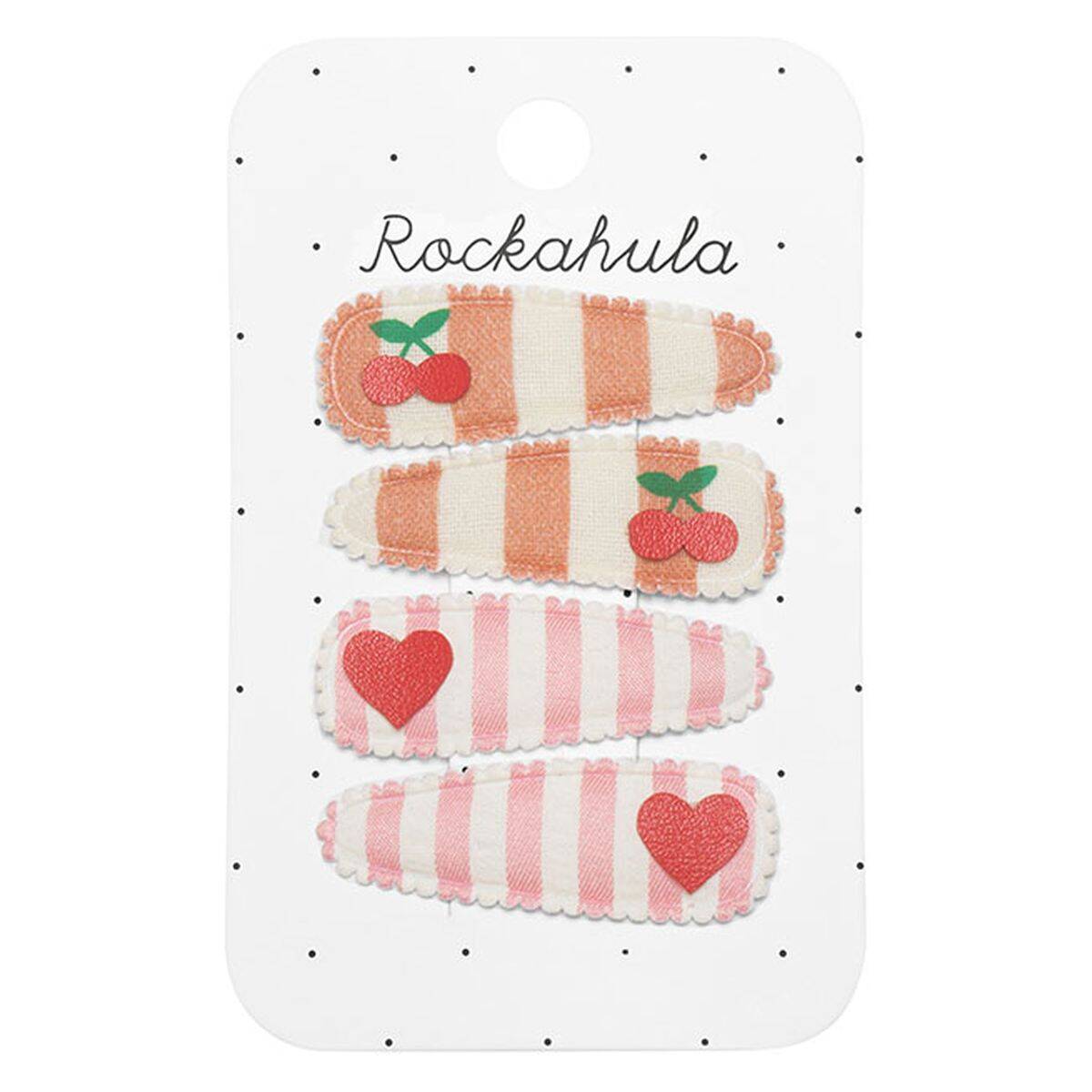 Rockahula Rockahula Sponke za lase - Cherry Stripe Fabric (5437) 5437