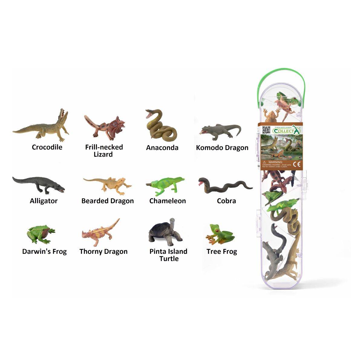 COLLECTA set mini životinja, gmazova i vodozemaca