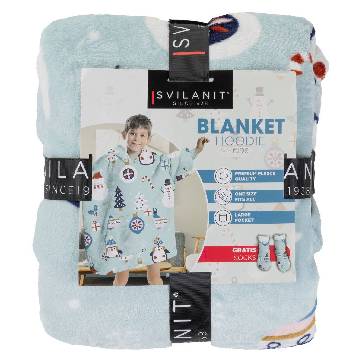 Svilanit odeja hoodie Winter plus darilo nogavičke