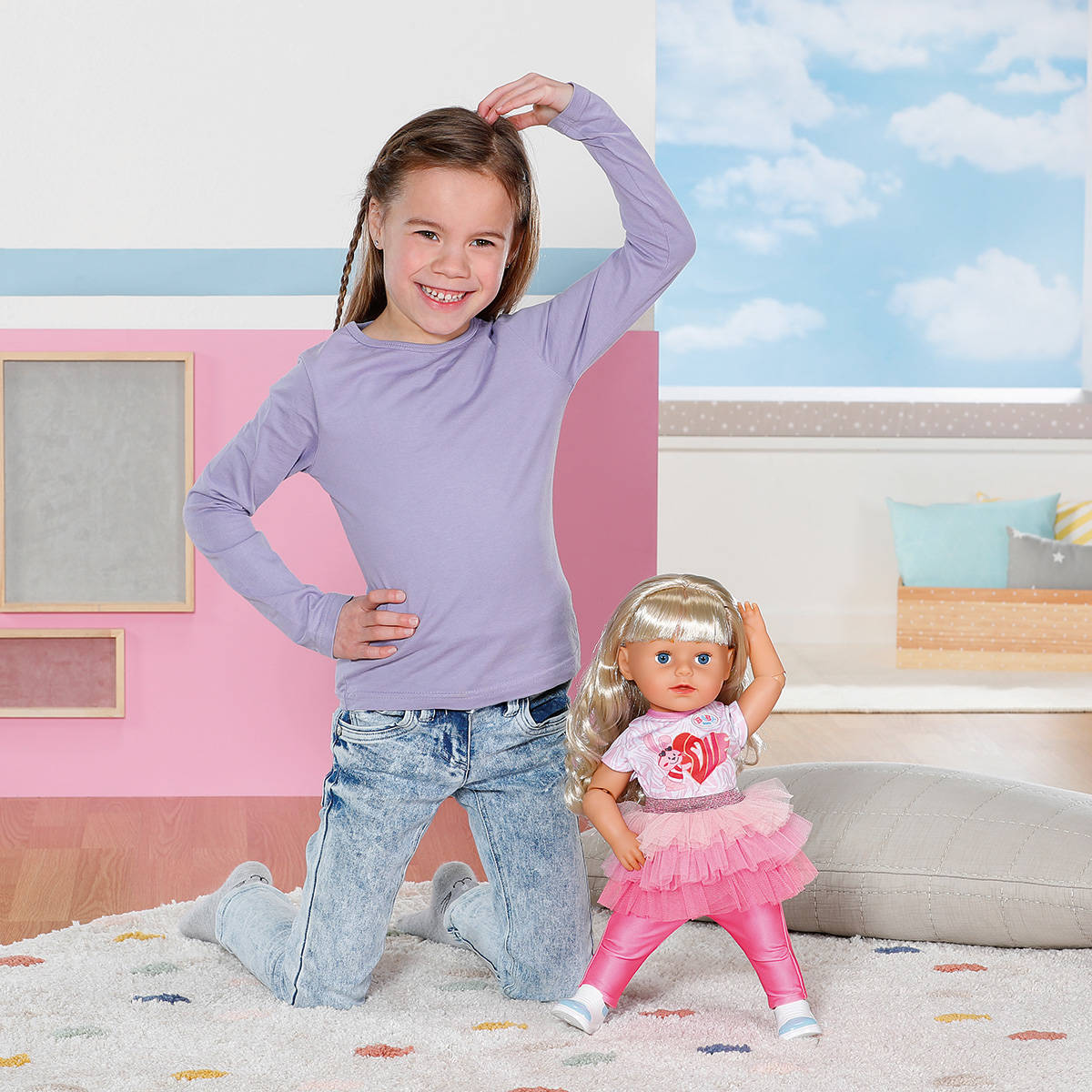 Zapf Baby Born punčka Sister Style & Play 43cm