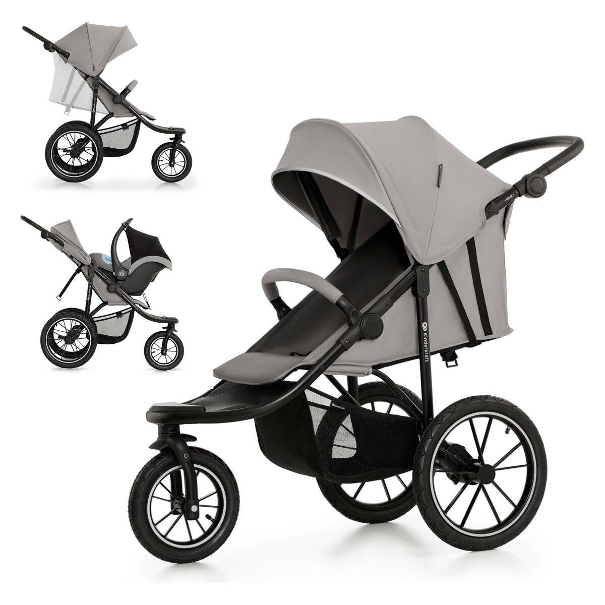 Kinderkraft športni voziček Helsi 2 grey