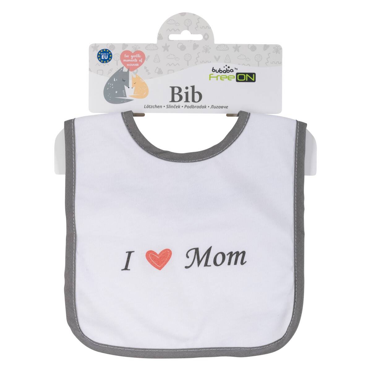 Bubaba by FreeON slinček I love mom white/grey