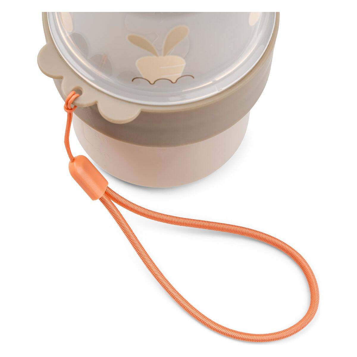 Done by Deer posodica za shranjevanje z dvema predelkoma po 150 ml Birdee sand