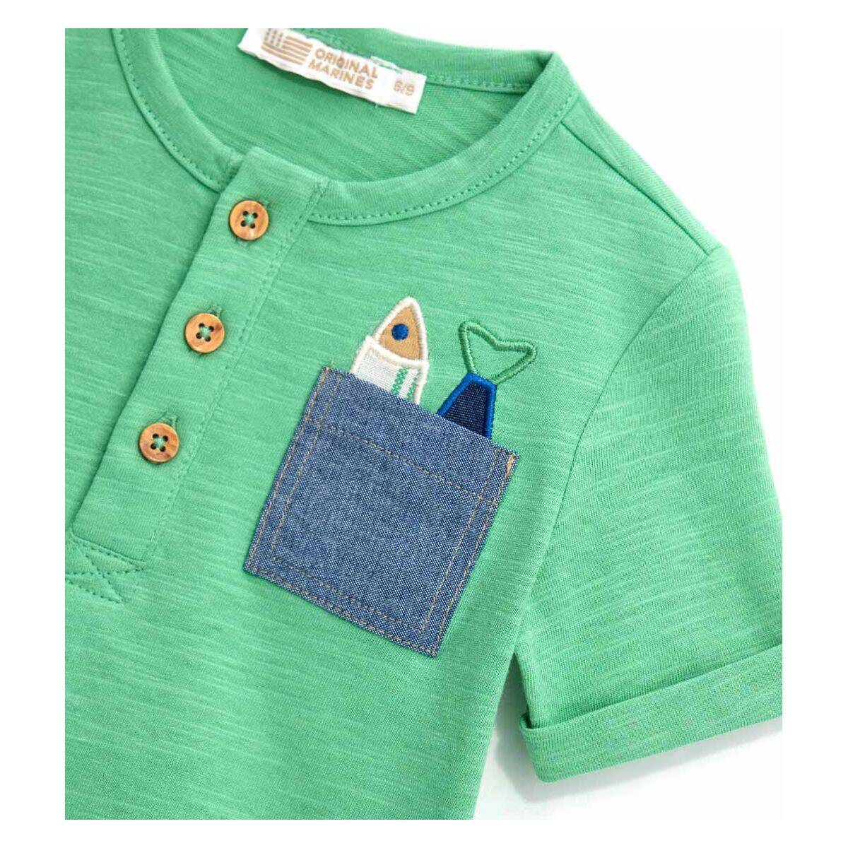 ORIGINAL MARINES majica KR DFP0204NM M Zelena 68/74