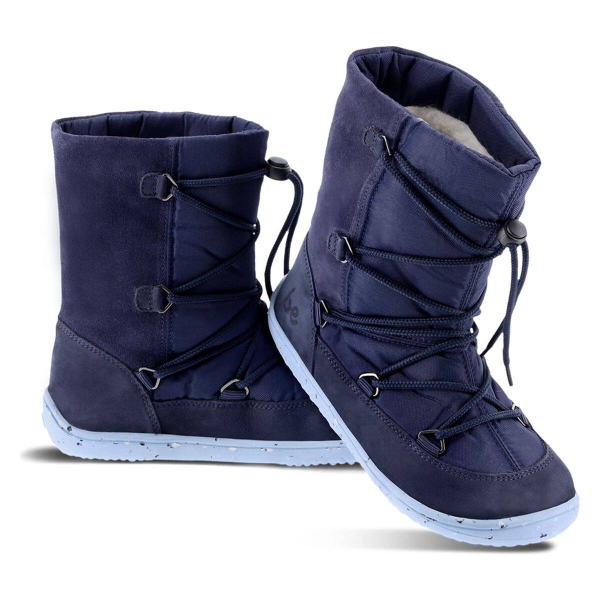 Be Lenka škornji Snowfox Kids 2.0 barefoot F dark & light blue 33