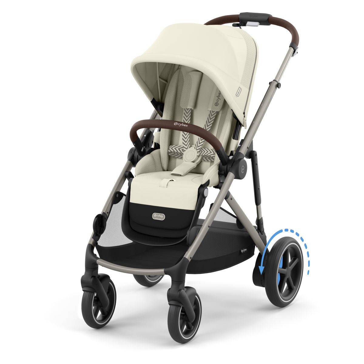 Cybex ogrodje s sedežno enoto e-Gazelle seashell beige