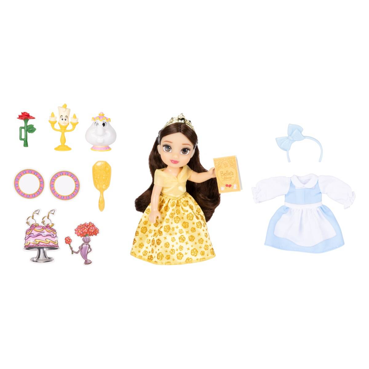 Jakks Pacific punčka Disney Princess Petites z modnimi dodatki 15cm sort