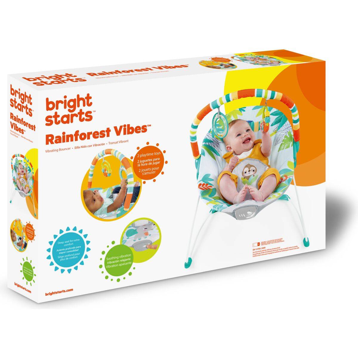 Kids II Gugalnik Bright Starts rainforest vibes