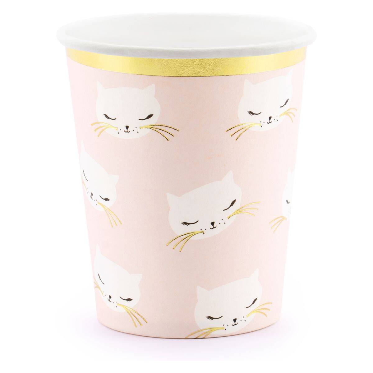 PartyDeco skodelice cat, 200 ml