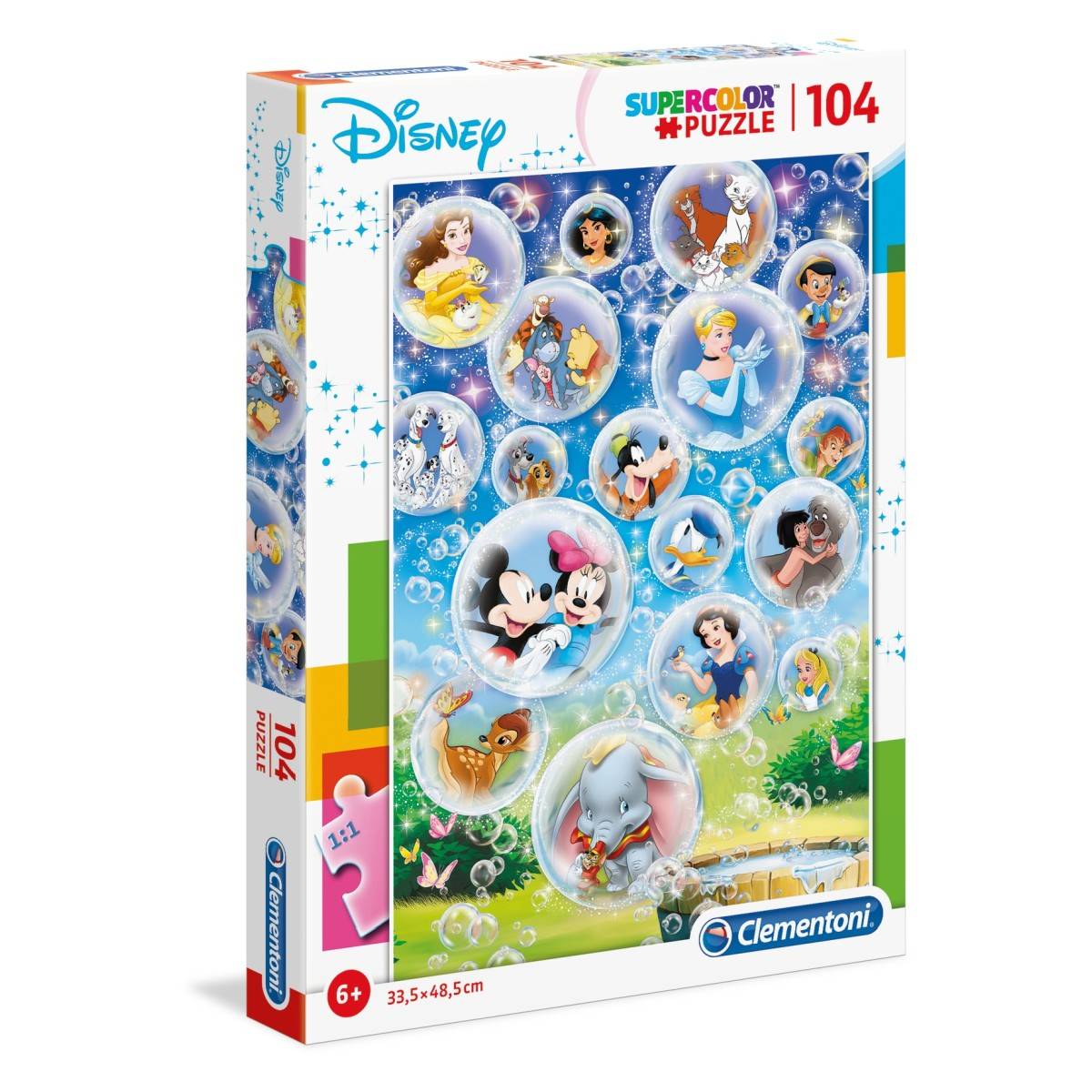 CLEMENTONI puzzle 104 kom crtani junaci