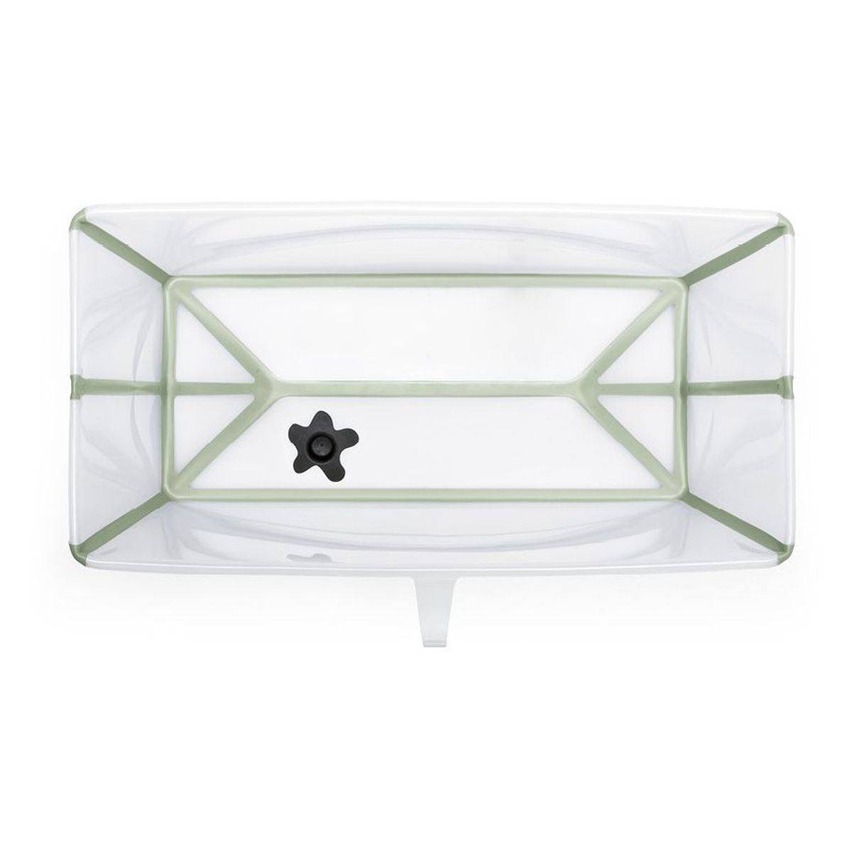 Stokke kad Flexi bath X-large Bundle z oporo za novorojenčka transparent green 639604