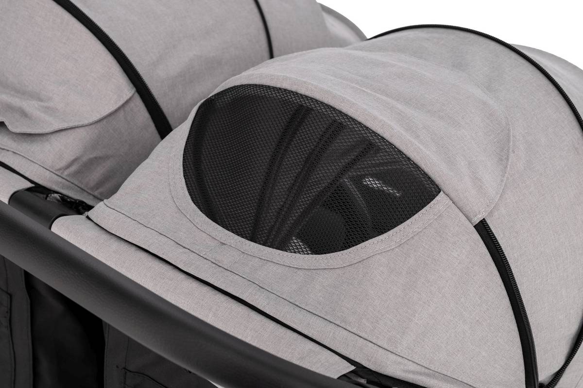 FreeON Voziček za dvojčke Active Twin siva