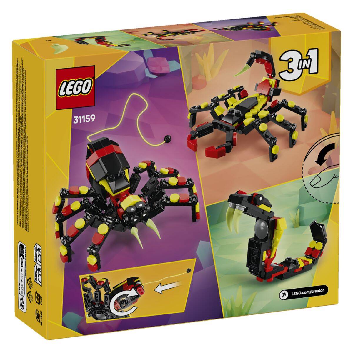 Lego® Creator 31159 Divje živali: presenetljivi pajek