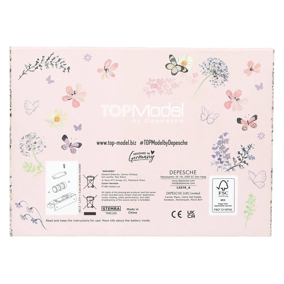 TOP MODEL Kutija za nakit s tajnim kodom i zvukom SUMMER FEELING