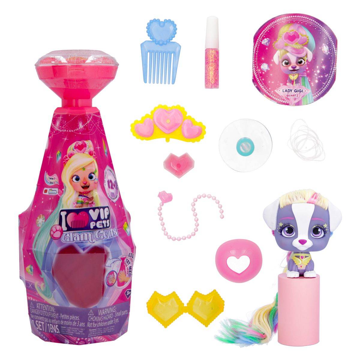 IMC TOYS psić Vip Pets Glam Gems