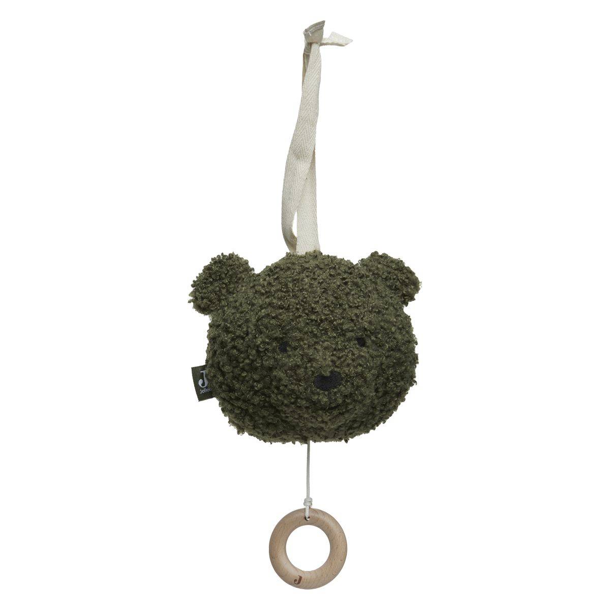 Jollein Glasbena obešanka Teddy Bear Leaf Green
