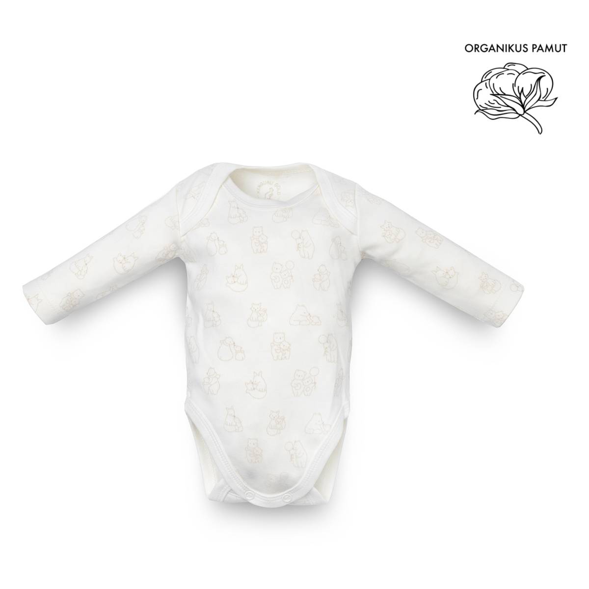 KENGURU GOLD bodi za bebe s udobnim izrezom "full print" 56-62 KG1434