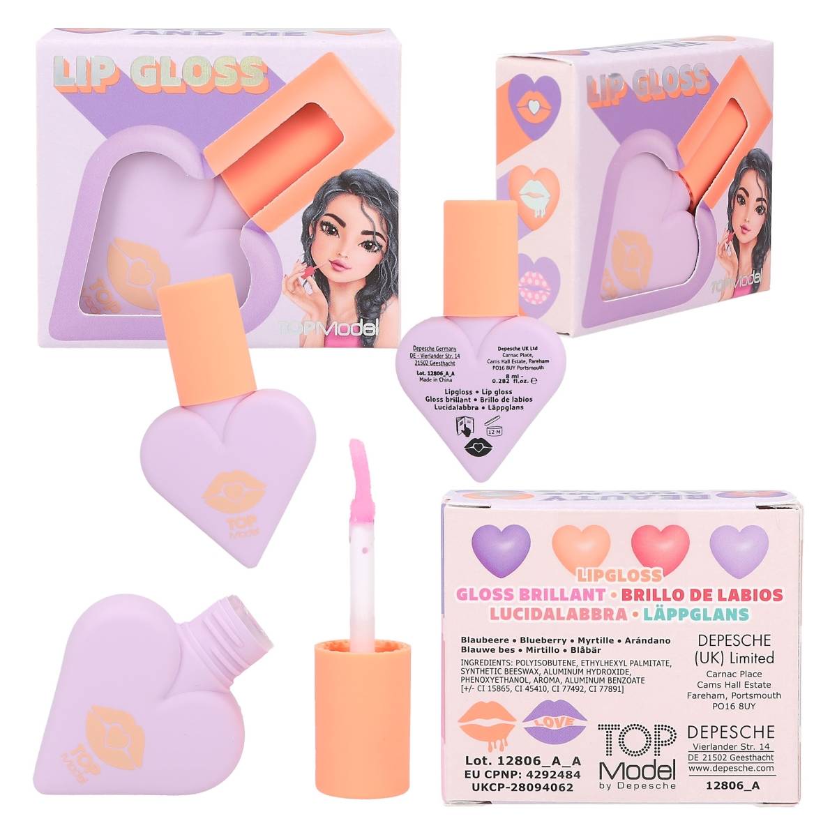 TOP MODEL gloss za usne Sweet Heart BEAUTY and ME