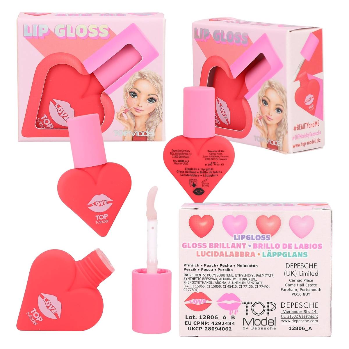 TOP MODEL gloss za usne Sweet Heart BEAUTY and ME