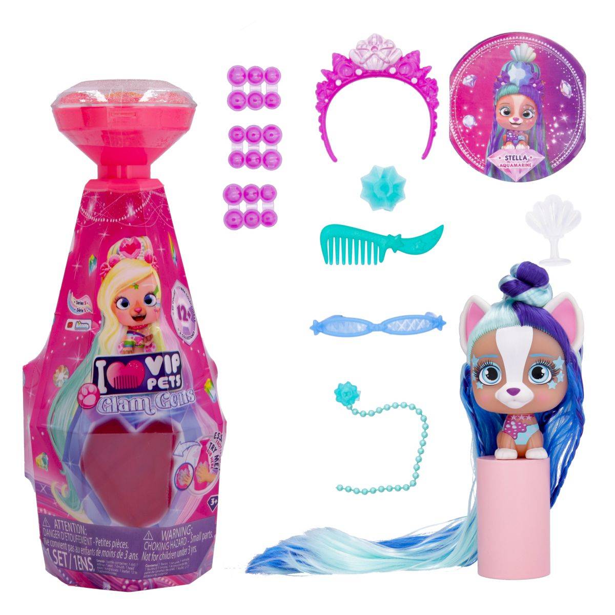 IMC TOYS psić Vip Pets Glam Gems