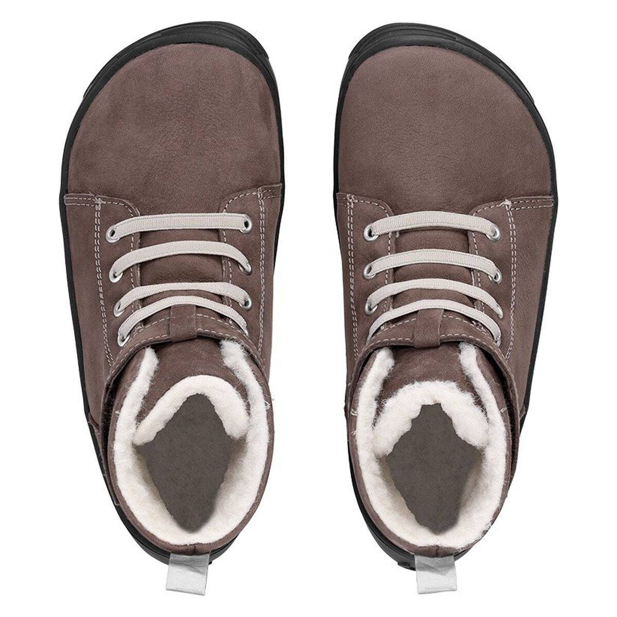 Be Lenka čevelj gležnjar Winter Kids barefoot U chocolate 26