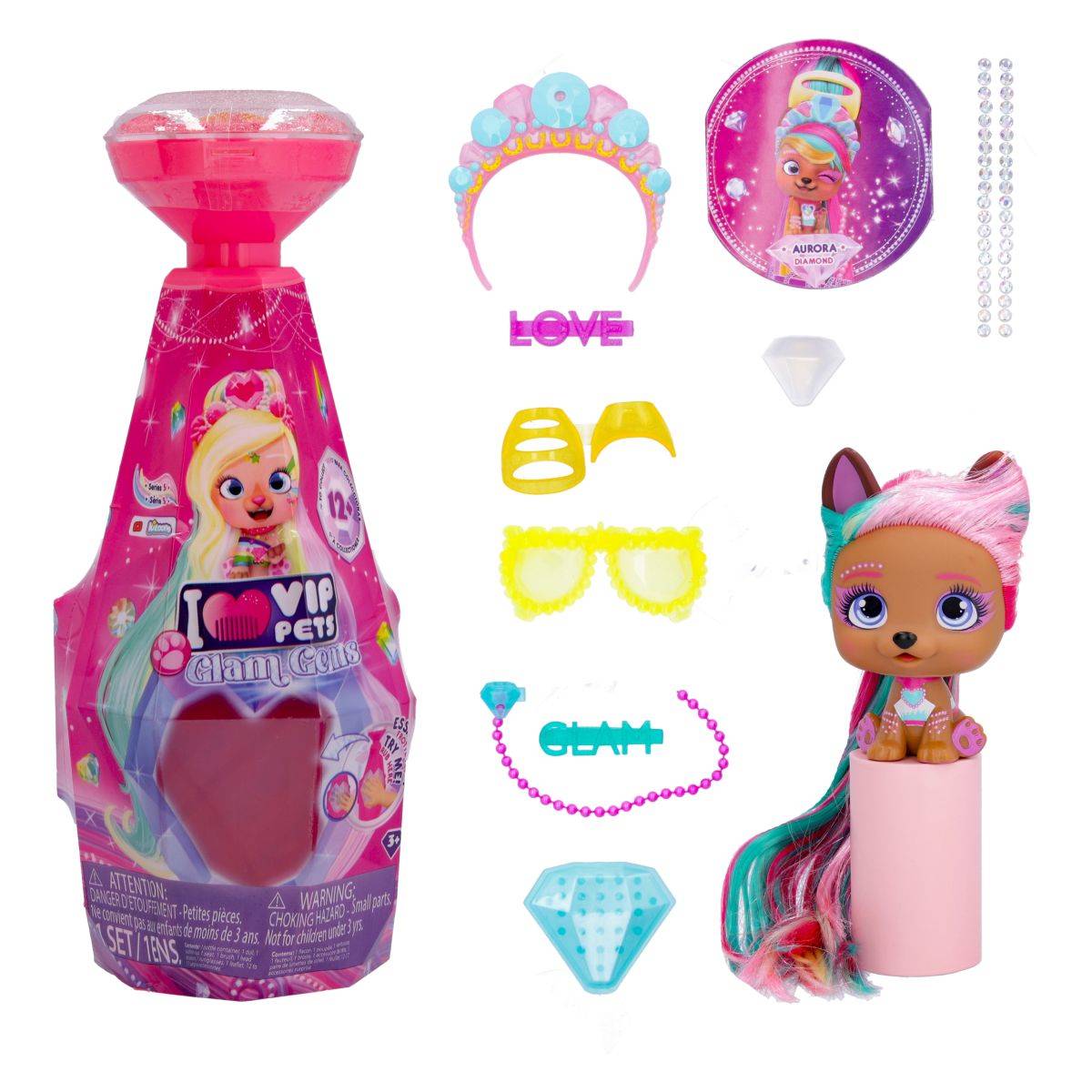 IMC TOYS psić Vip Pets Glam Gems