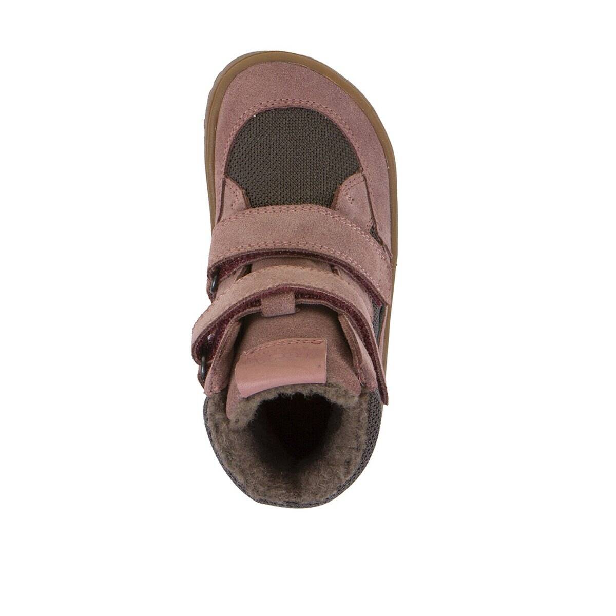 Froddo škornji G3160247 BAREFOOT TEX WINTER podloženi D grey/pink 23