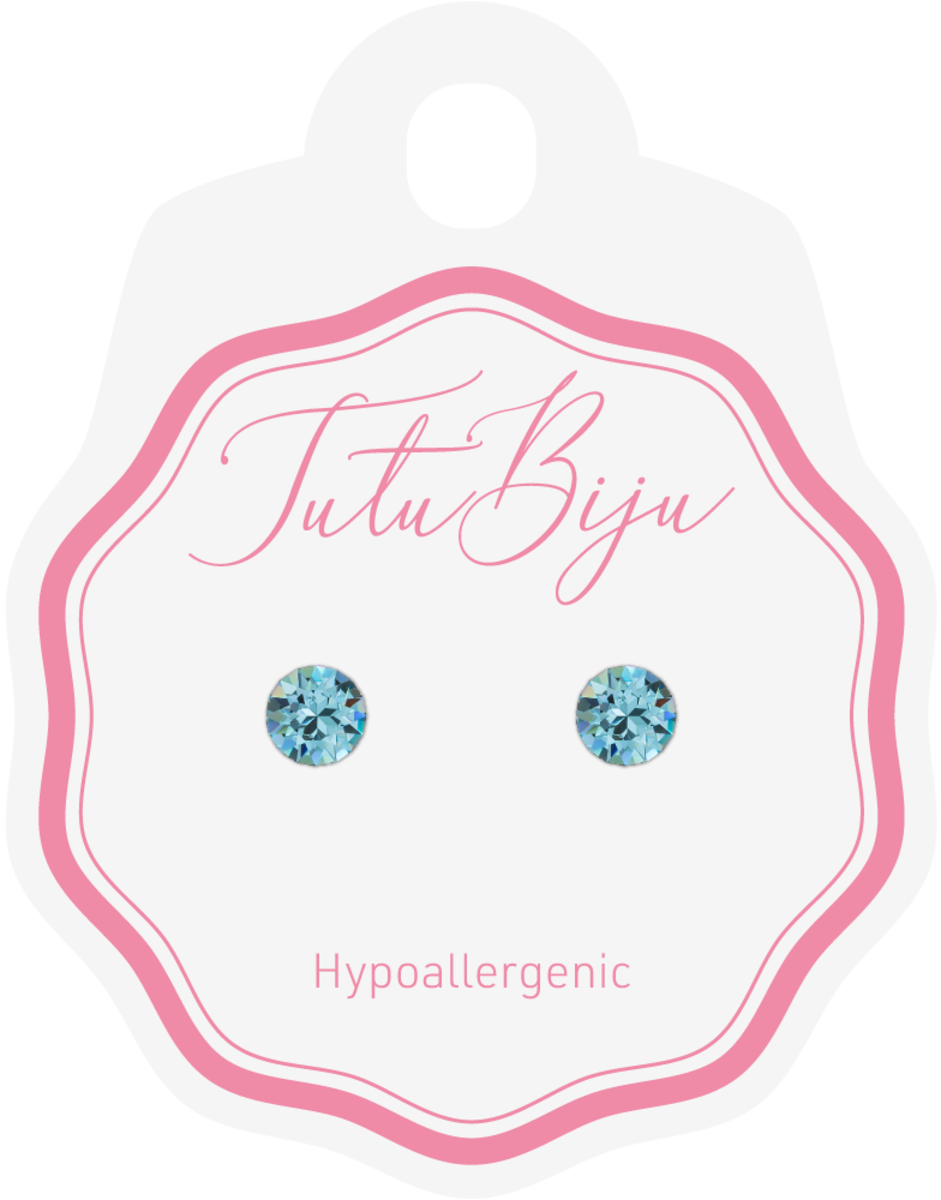 Tutu Biju modni dodaci naušnice XIRIUS 5.3 MM AQUAMARINE TXI53C202